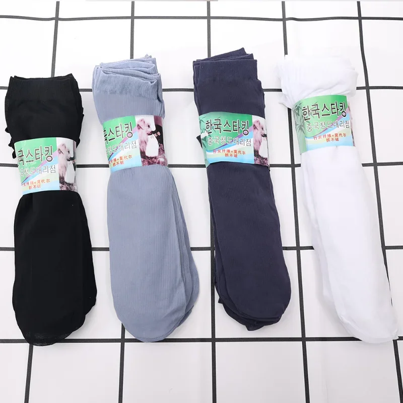 20 Pairs Men Socks Bamboo Fiber Short Socks Thin Elastic Silky Sock Stockings Mens Spring Summer Autumn Breathable RootlessThin