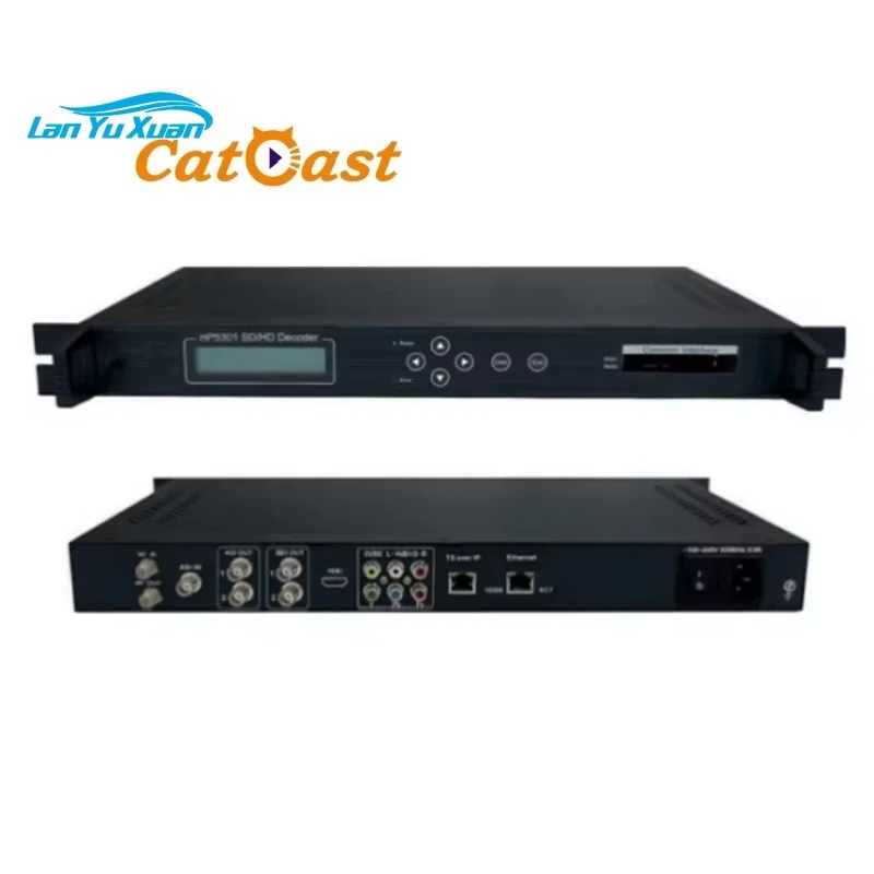 Satellite IRD DVB-S2 SD HD Decoder with CAM/CI Slot F-head Ethernet Management Metal Construction