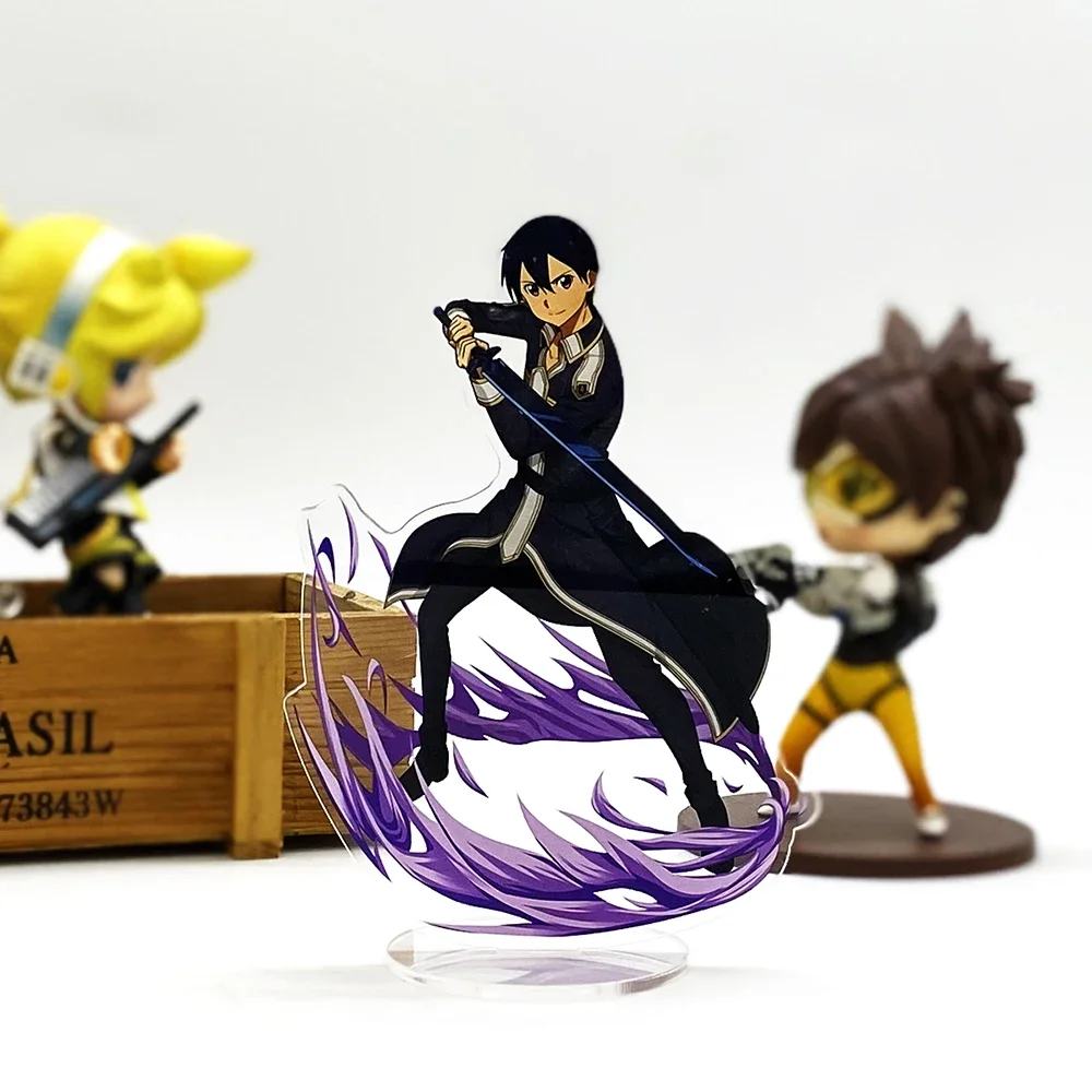 SAO  Alicization Kirito battle  anime acrylic standee figurines desk decoration cake topper