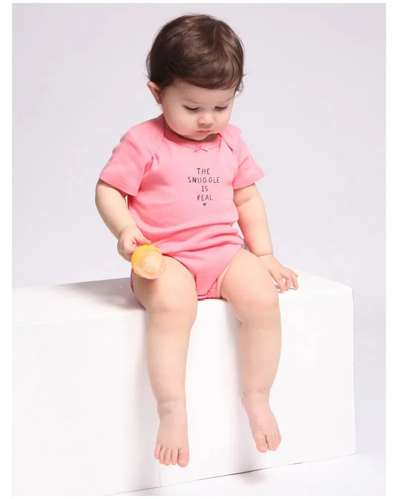 

Newborn Baby Girl Boy Clothes Summer Short Sleeve 100% Cotton Baby Romper Toddler Kids Bodysuit Children's Overalls 5 PCS/LOT