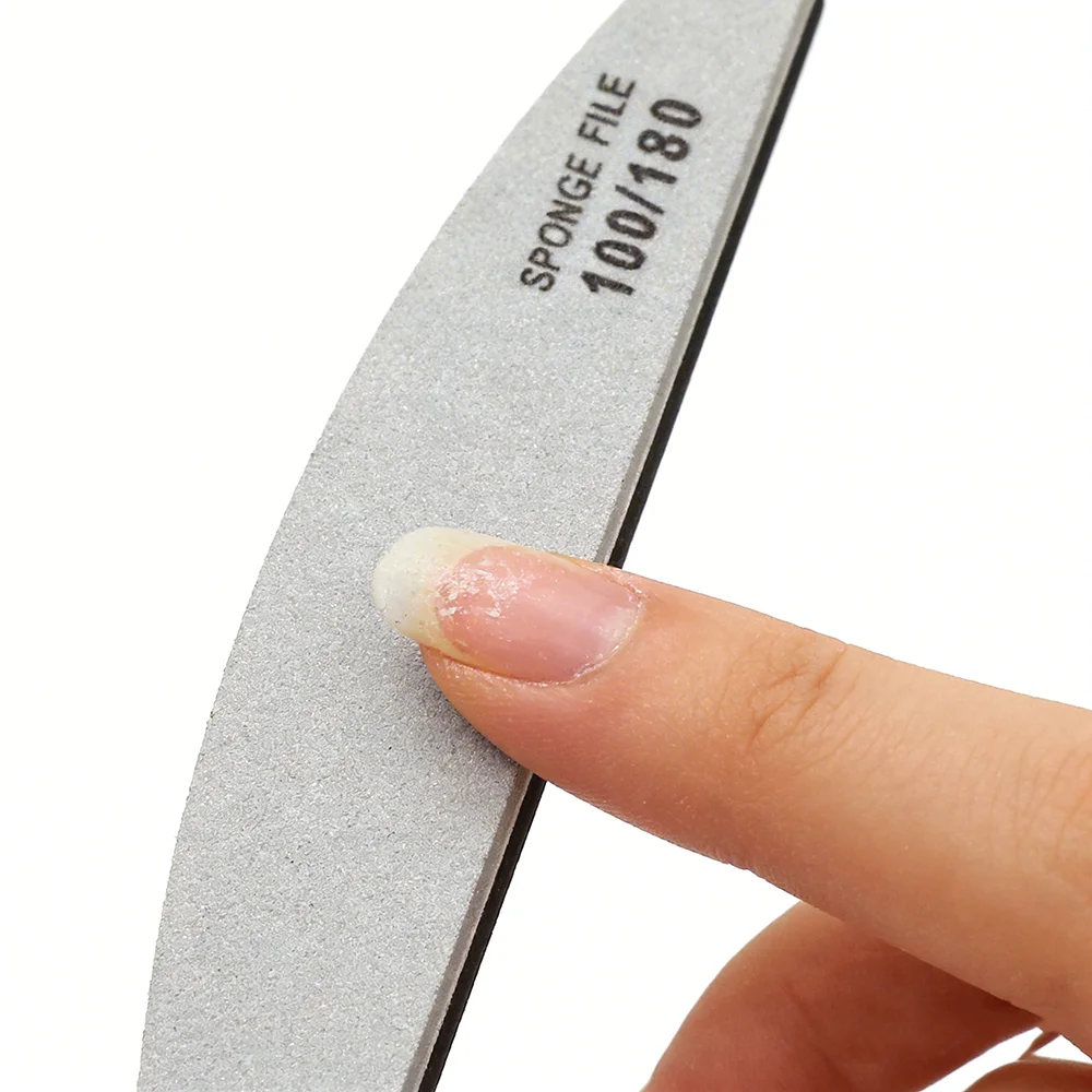 Nail File Buffer 10-piece Set of Nail Block Buffers Suitable for Natural Nails, Nail Emery Board Grit 100/180