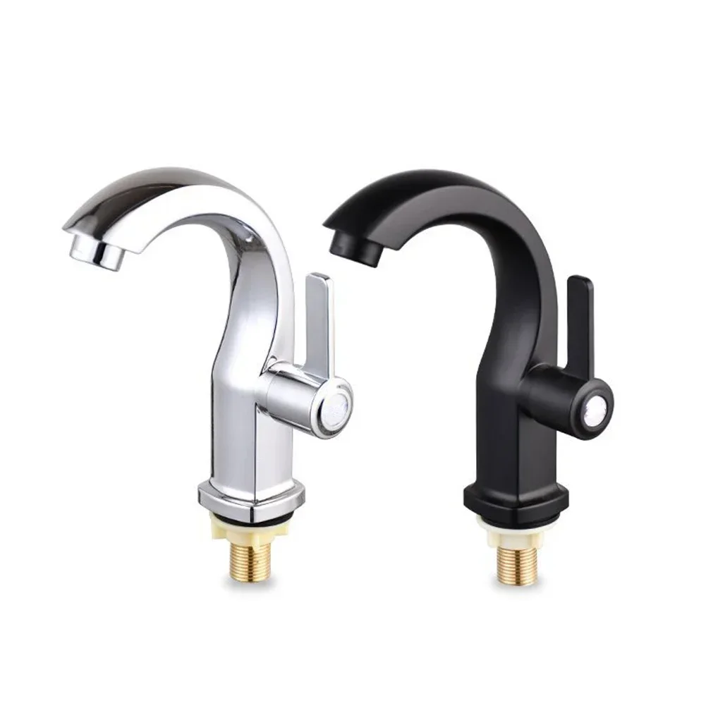 Single Lever Basin Faucet Deck Mounted Cold Water Only ABS Sink Tap Single Hole Water Purifier Filter Kitchen Bathroom