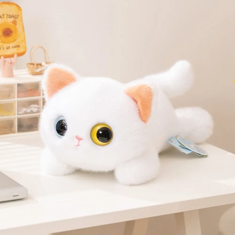 

Black Cat Cute Big Eyes Cat Soft Realistic Texture Simulation Cat 20/40cm Stuffed Siamese Cat Home Decoration