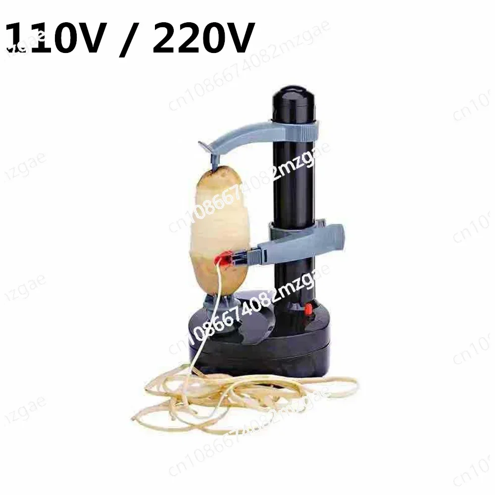 Professional Electric Potato Peeler with 3 Blades and Corer, Dual Voltage 110V/220V for Kitchen Use