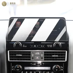 MUQSHI LCD screen Anti fingerprint glare 9H tempered glass Car navigation screen protector film refit For Nissan Patrol 23-2024