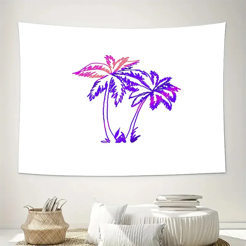 unframed Tropical Palm Tree Tapestry Wall Hanging Boho Beach Decor Ocean Vibes Nature Aesthetic Dorm Room Decor Festival Backdro