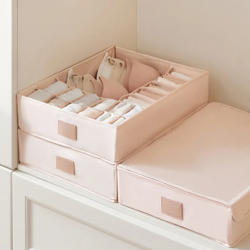 

Drawer Type Separation Underwear Storage Box Student Dormitory Three-in-one Socks Finishing Box Household Wardrobe Underwear Box