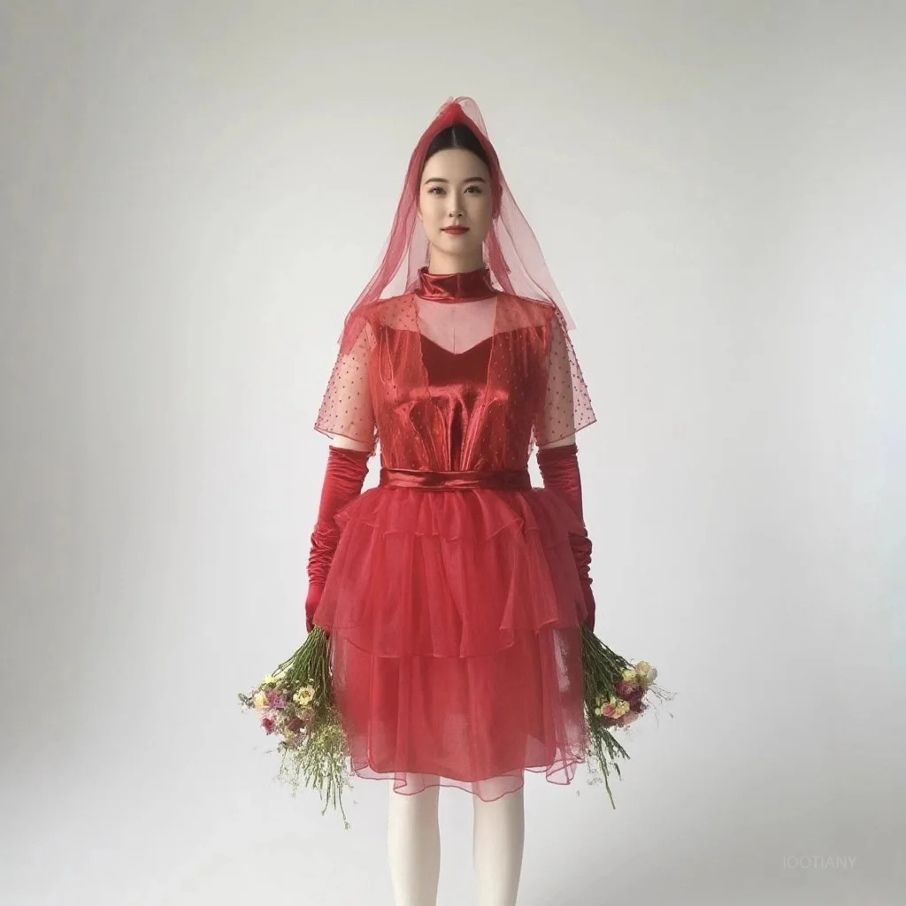 

Halloween Movie Red Wizard Role Play Costume Dress Women's Horror Scary Dress Evil Theme Carnival Party Performance Suit 2025