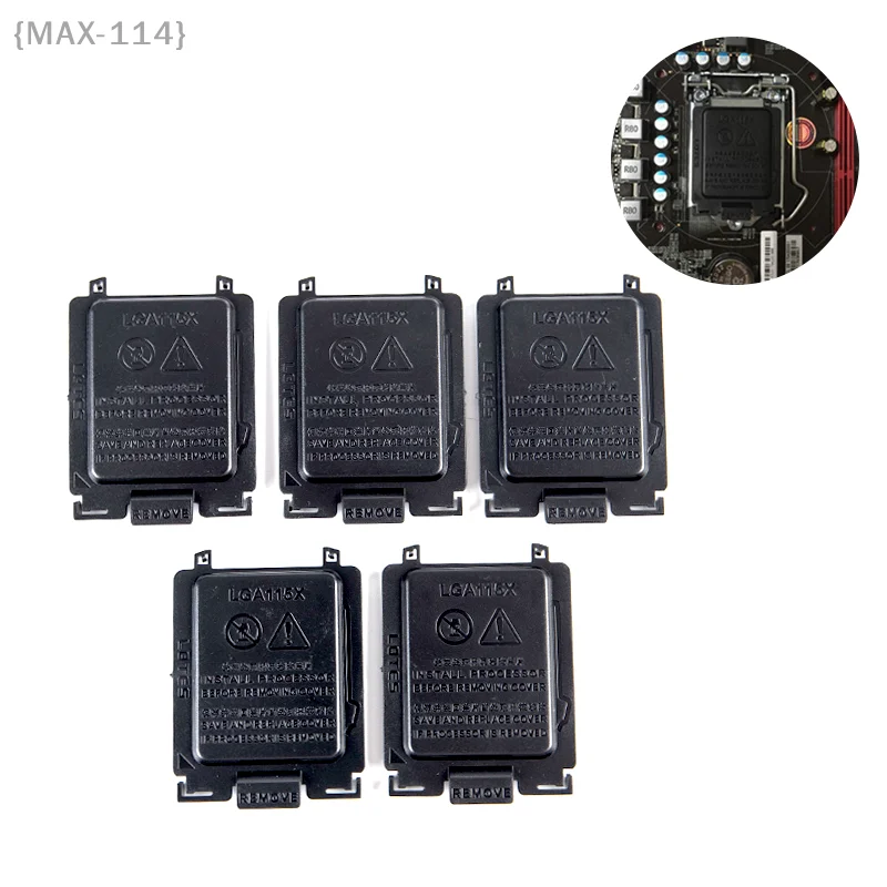 5Pcs CPU Socket Cover for Intel LGA115X Motherboards, Anti-Static & Pin Protection Shell During Storage/Shipping