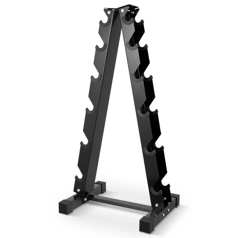 Soporte para Mancuernas,Estante para Mancuernasde 3 Niveles/6 Niveles/10 Niveles Soporte de Almacenamiento para Mancuernas Carga 300 kg,Negro