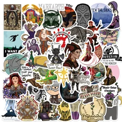 50pcs Funny Game Skyrim Vinyl Stickers for Hard Hat Helmet Skateboard Scrapbook iPad Graffiti Cartoon Waterproof Kids Toy Decals