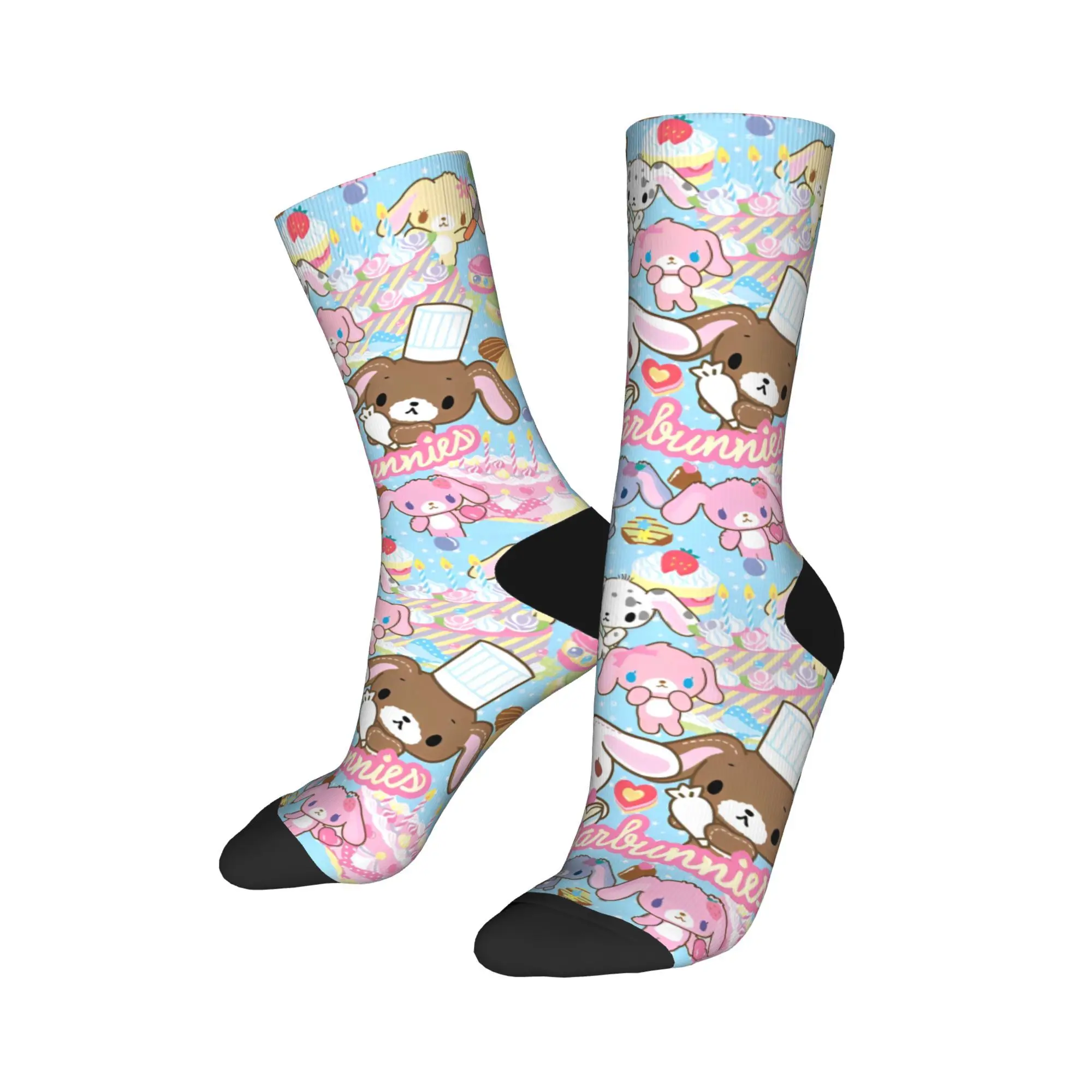

Autumn Winter Cool Men's Women's Cute Cartoon Sugarbunnies Socks Non-slip Basketball Socks,