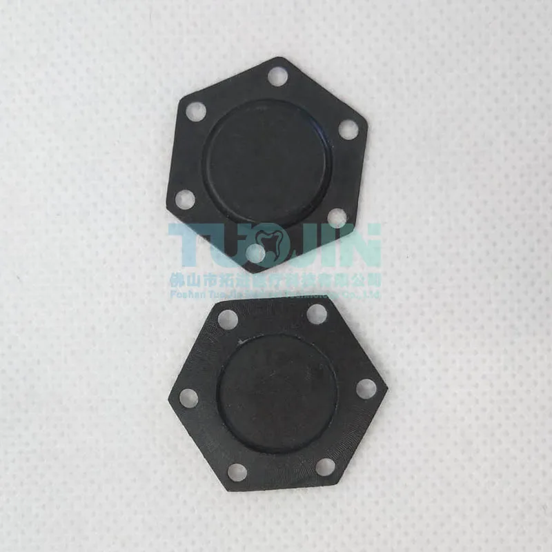 5pcs Dental Hexagonal Regulating Valve Diaphragms, Used For Water Control In Dental Chair Units And Dental Laboratory