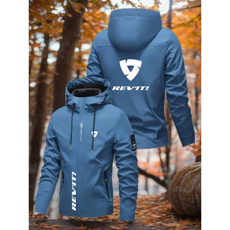 full-zip hooded jacket，With full zipper closure and lining - All-season windproof jacket，Full-length zipper and adjustable hood