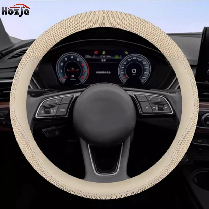 Car Steering Wheel Cover for Toyota Vios Harrier Rush Prius 2024 2023 2022 2021 Breathable Non-slip Car-styling Auto Accessories