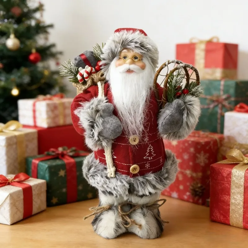 크리스마스 인형 장식품 메리 크리스마스 장식 홈 테이블 장식 새해 2024 크리스마스 선물 크리스마스 장식품 크리스마스 트리