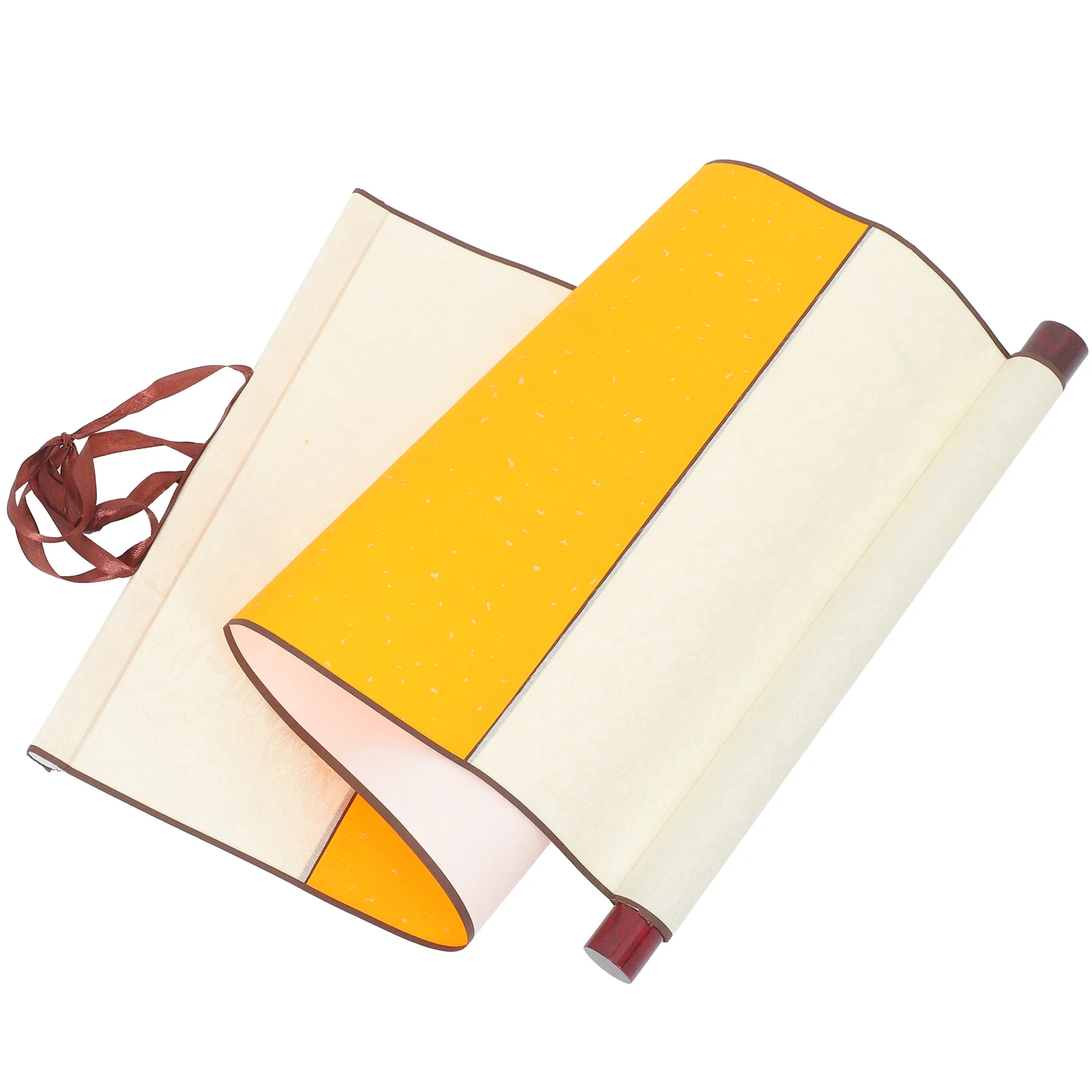 

1pc Calligraphy Rice 30x70cm Blank Scroll Yellow Gold for Painting Multi-Function Blank Scroll Supplies