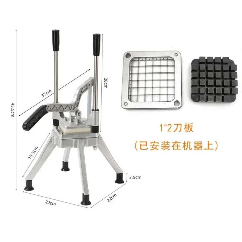 Commercial & Household Multi-Function Strip Cutter, Vertical Manual Dicing Machine Portable French Fry Cutter For Kitchen