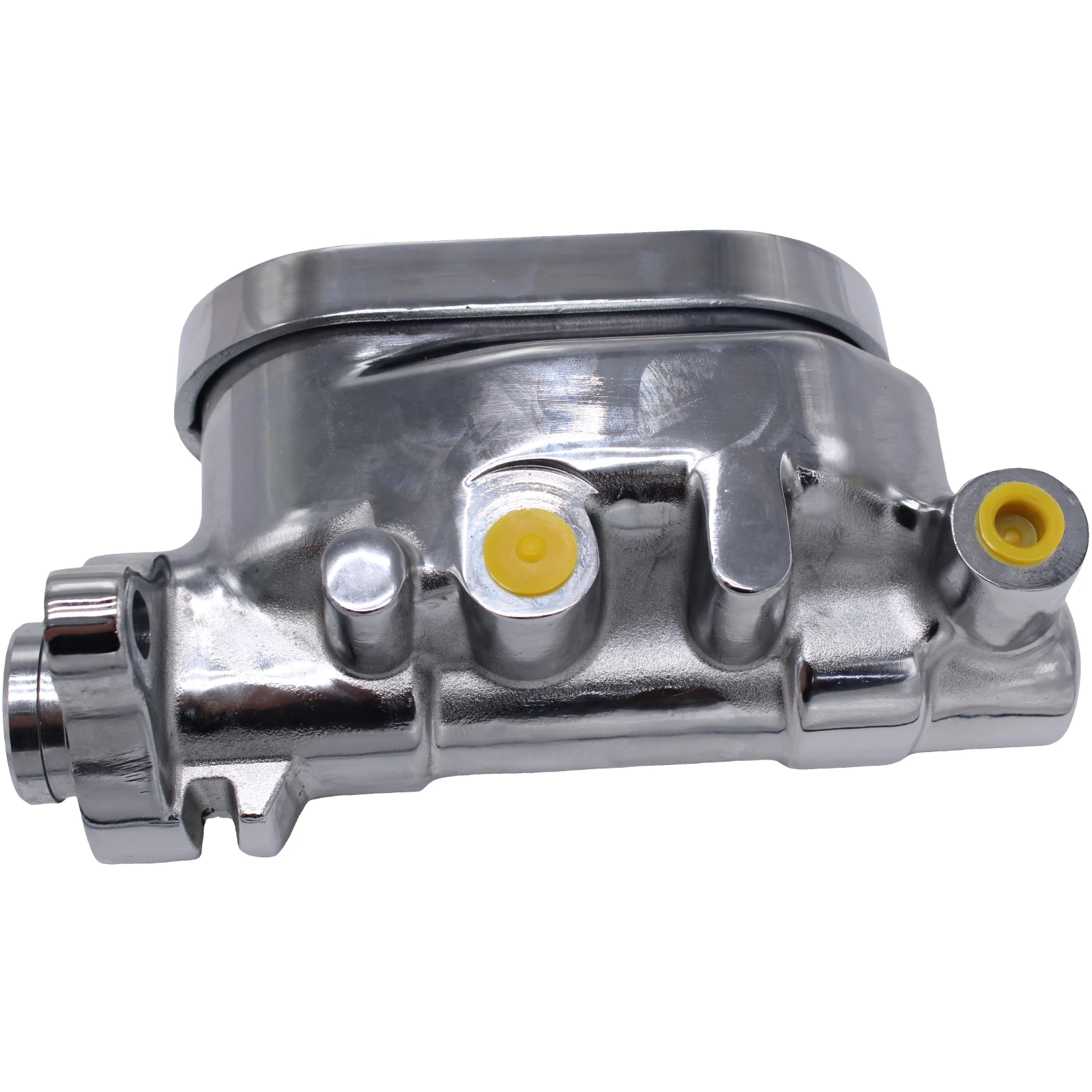 SI-AT59022 SINOCMP 1 قطعة أسطوانة الفرامل المسطحة الكروم 1 "تتحمل 9/16" و 1/2 "منافذ مزدوجة لمحرك GM كورفيت اكسسوارات السيارات