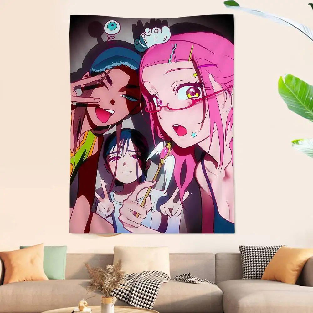 Anime A-Alien stage Tapestry Art Printing Japanese Wall Tapestry Anime Wall Hanging Home Decor