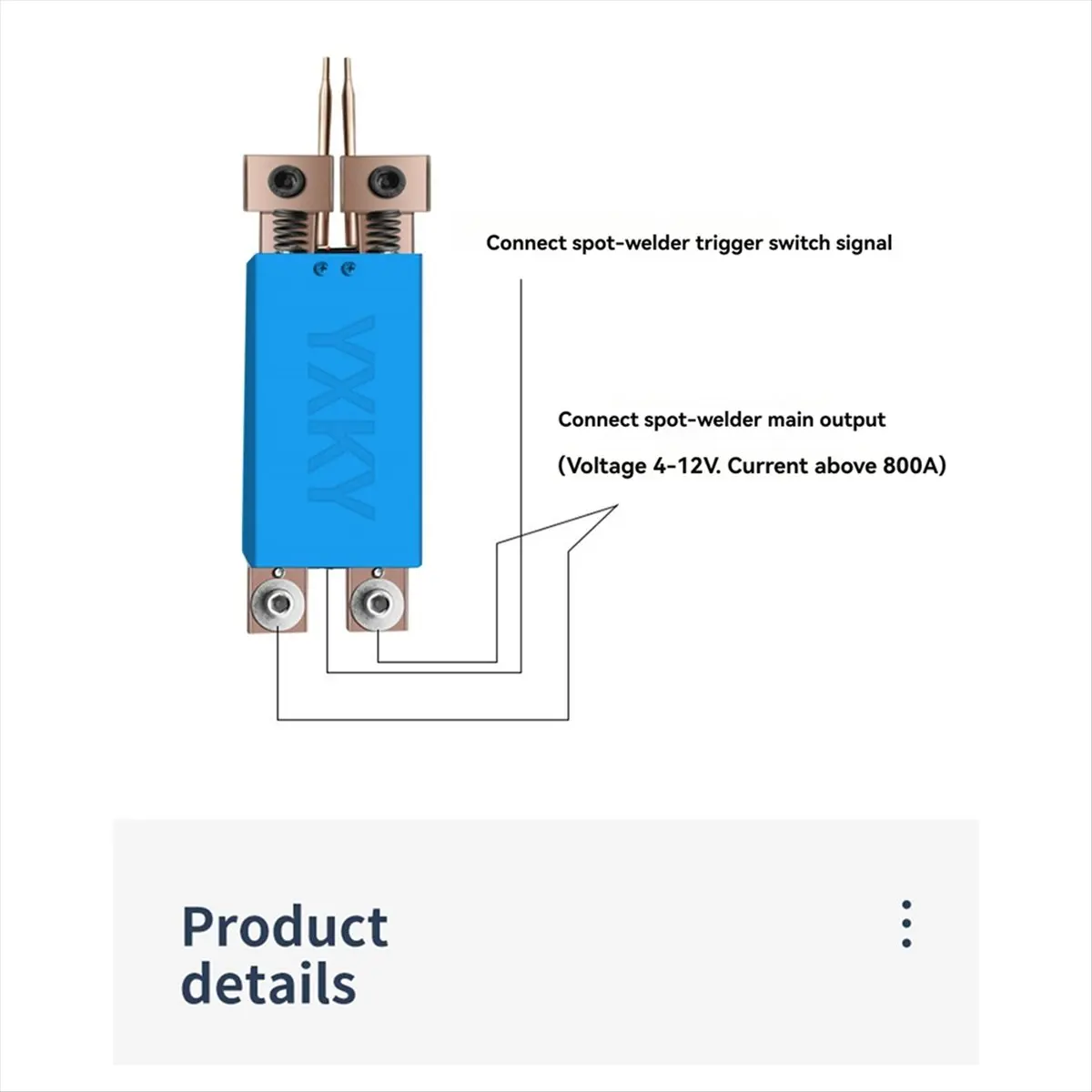 AAAE Handheld Battery Spot Welder with Automatic Trigger, Built-in Switch, Spot Welding Pen for 18650 Battery Welding