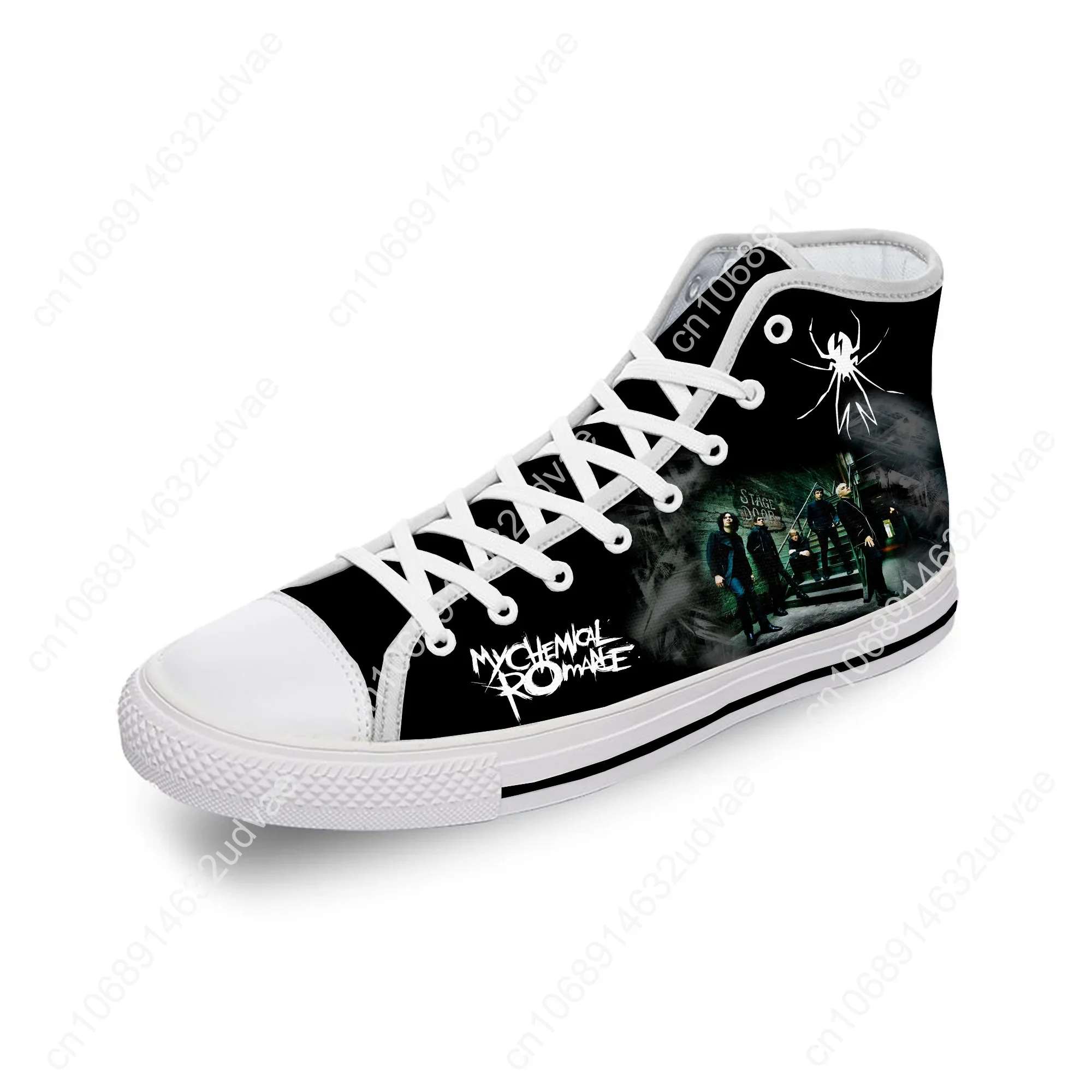 My Chemical Romance MCR Rock Band Casual Cloth 3D Print High Top Canvas Fashion Shoes Men Women Teenager Breathable Sneakers