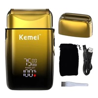 Kemei TX10 New Electric Shaver with LED Display Screen Rechargeable Hair Beard Razor Bald Head Shaving for Mens Beard Trimmer