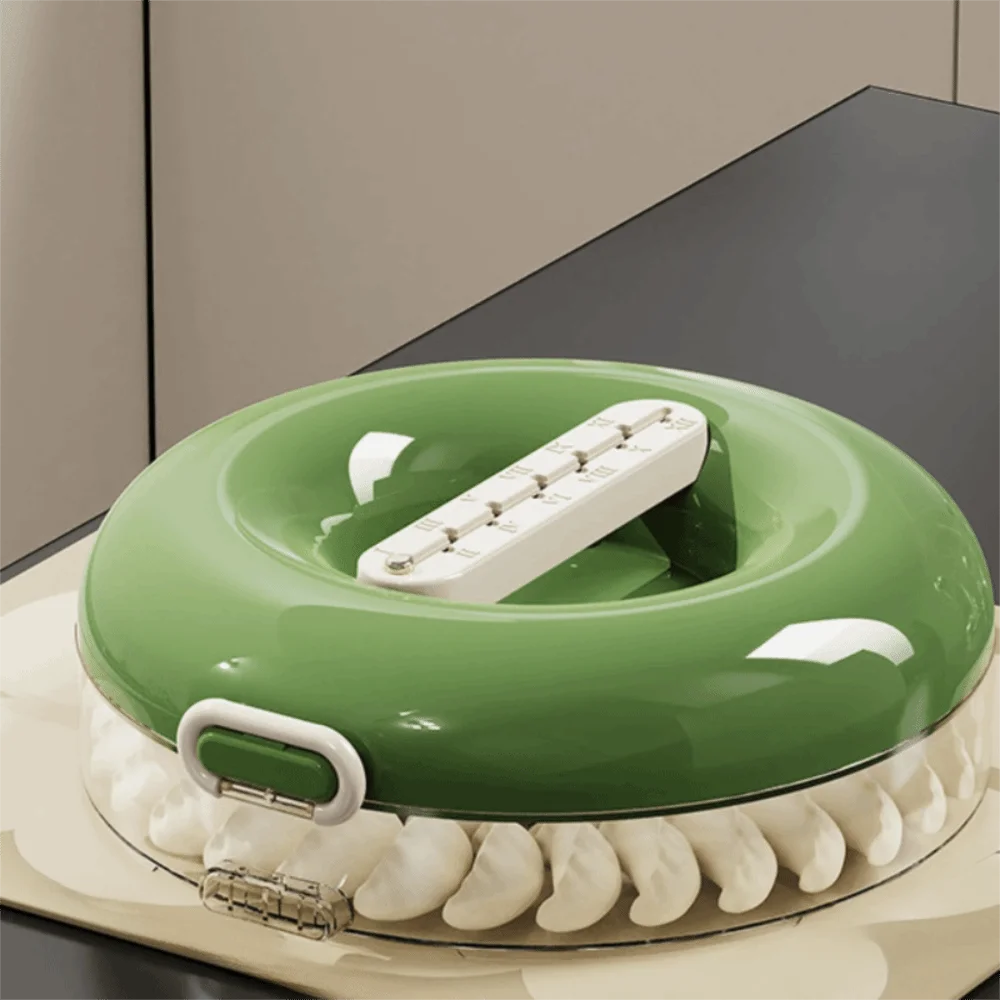 صندوق زلابية متعدد الطبقات من الدوبامين، غطاء محكم قابل للتكديس، صندوق حفظ طازج، صندوق تخزين وونتون شفاف، يحافظ على طازجًا