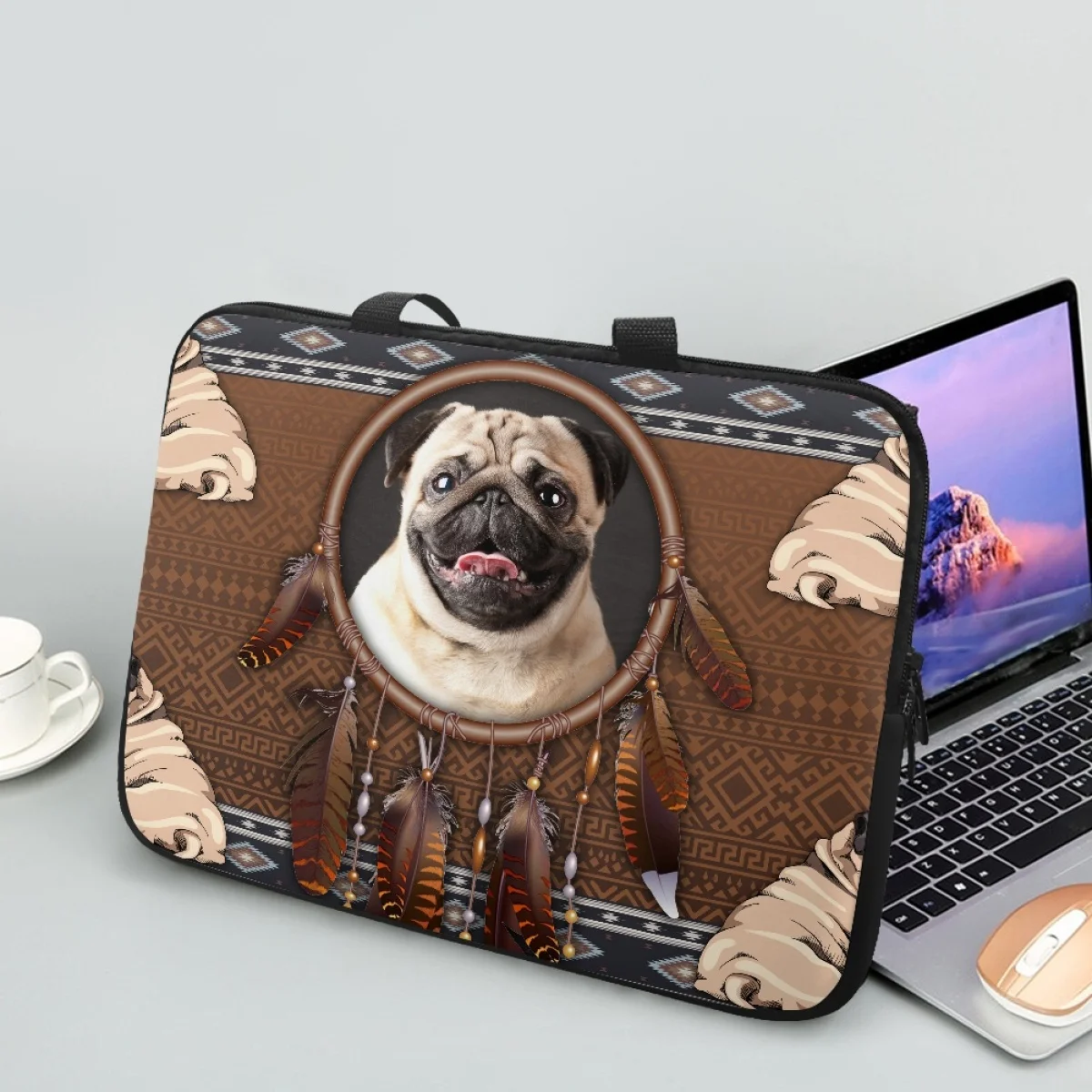 

Tribe Dog Laptop Bags for Women New Arrival Portable Tablet Bags Quality Travel Universal Computer Case Cover Pouch Bolso Mujer