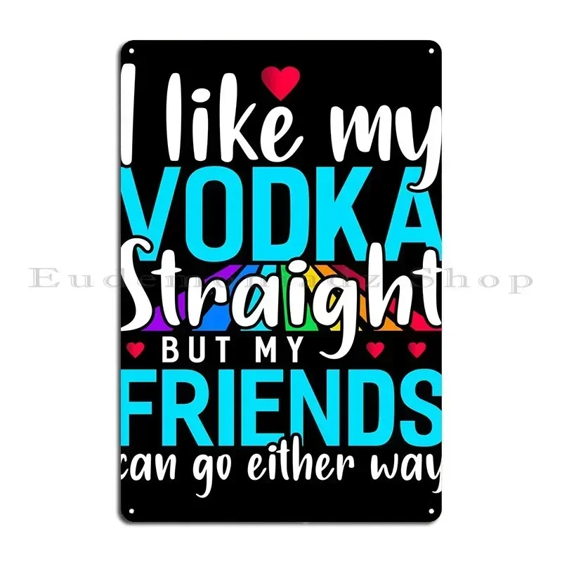 Vodka Alcohol Drinking Metal Sign Retro Personalized Home Pub Wall Mural Tin Sign Poster