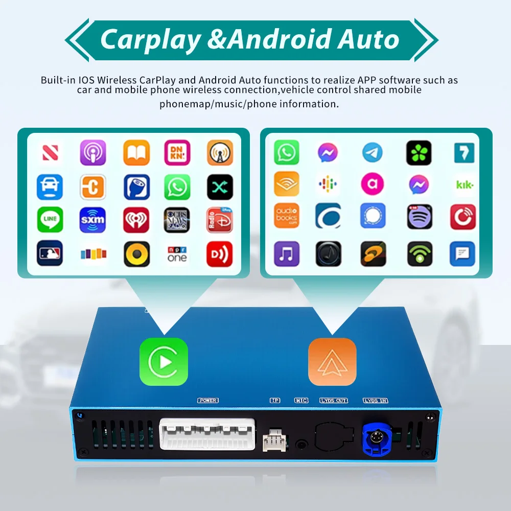 Wireless Apple Carplay Android Auto for Peugeot Citroen 408 2014-2016 Carplay Interface Module With Reverse Camera Mirror Link