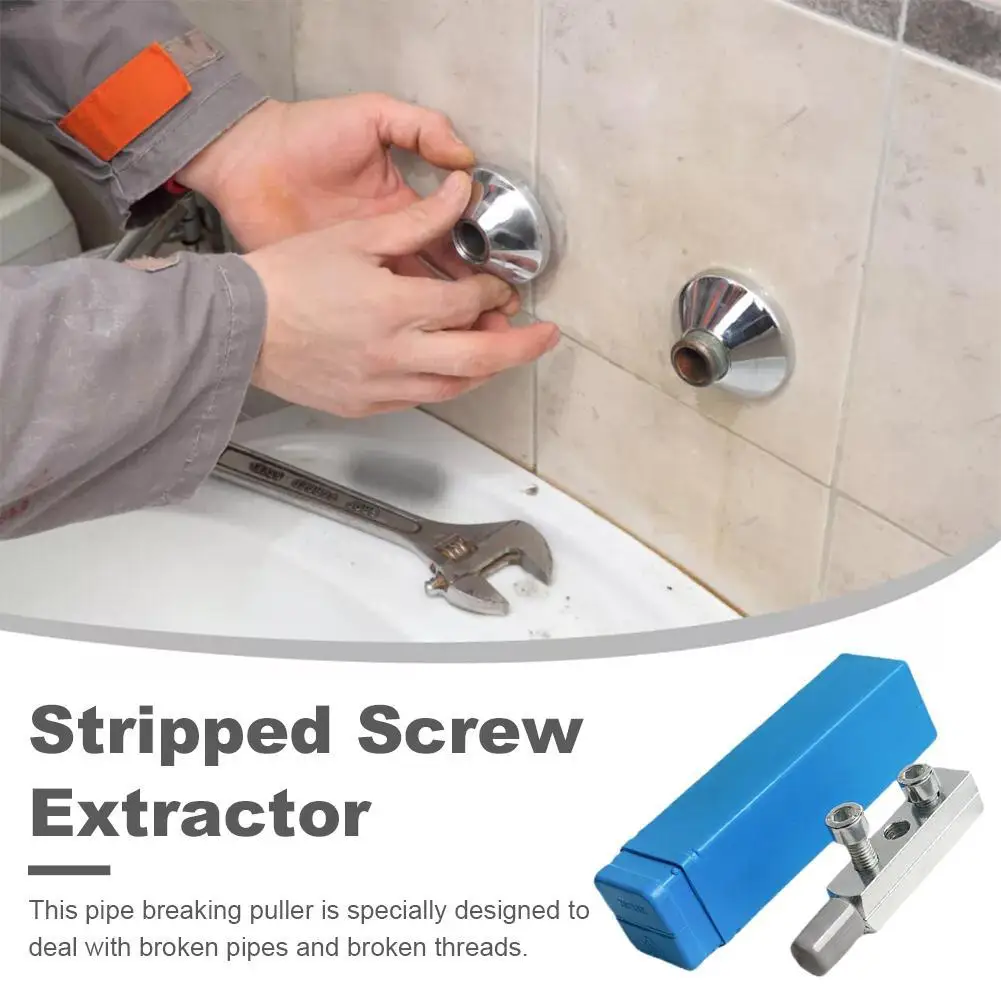 

1set Faucet Angle Valves Broken Wire Extractor,Universal Damage Screw Extractor Remover Tool,Household Manual Plumber Tool