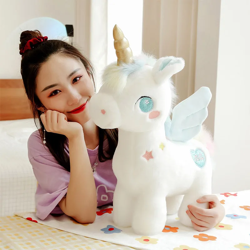 25cm Cute Unicorn Plush Toys Lovely Soft Stuffed Cartoon Animals Dolls For Birthday Christmas Gift Sleeping Plush Pillow