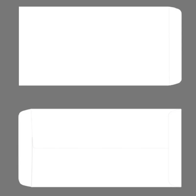 20 قطعة مغلف ورقي أبيض كلاسيكي فارغ مكتب مغلفات حروف مدرسية