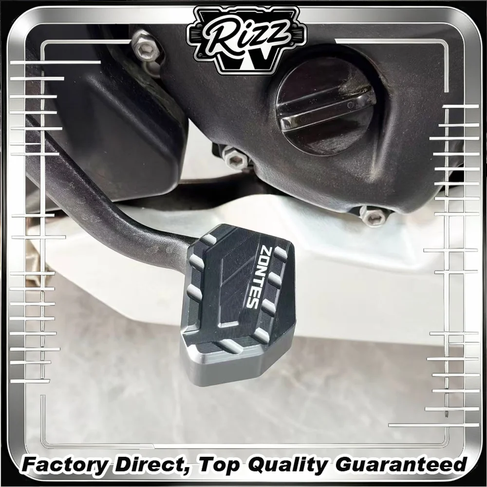 ZONTES 703F Widened Rear Brake Foot Pedal Deepened Anti-Slip Serrations for Enhanced Foot Pressure Contact Area Doubled