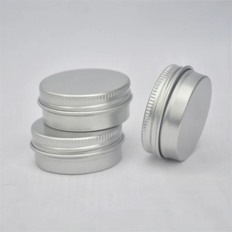 

300pcs 40*17mm Silver Aluminum Packaging Jar 15ml Empty Aluminum Metal Tin Jar Container