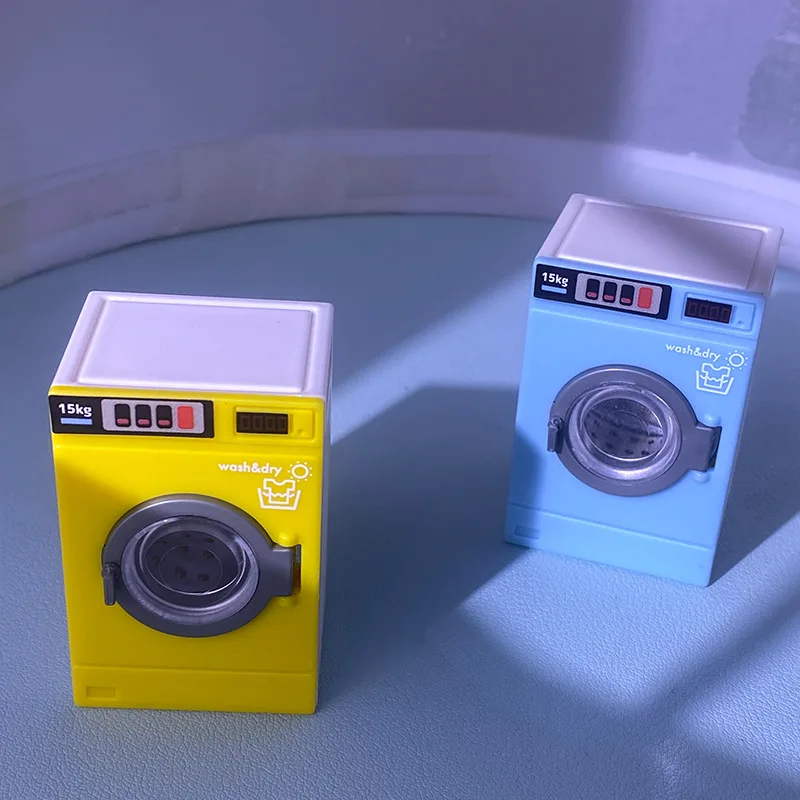 1:12 ドールハウスミニチュア洗濯機家電洗濯モデル装飾おもちゃごっこ遊びおもちゃ男の子と女の子用 1 個