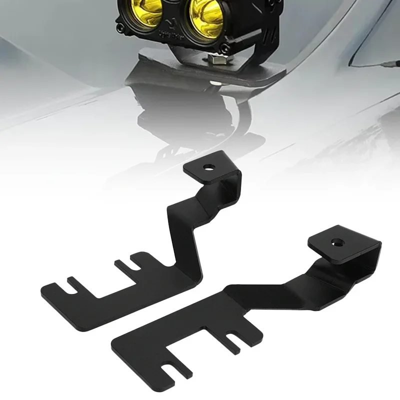 for Ford Ranger 2023-2024 Driving Light Holder Engine Hood Spotlight Mount Bracket Hood Ditch Light Brackets