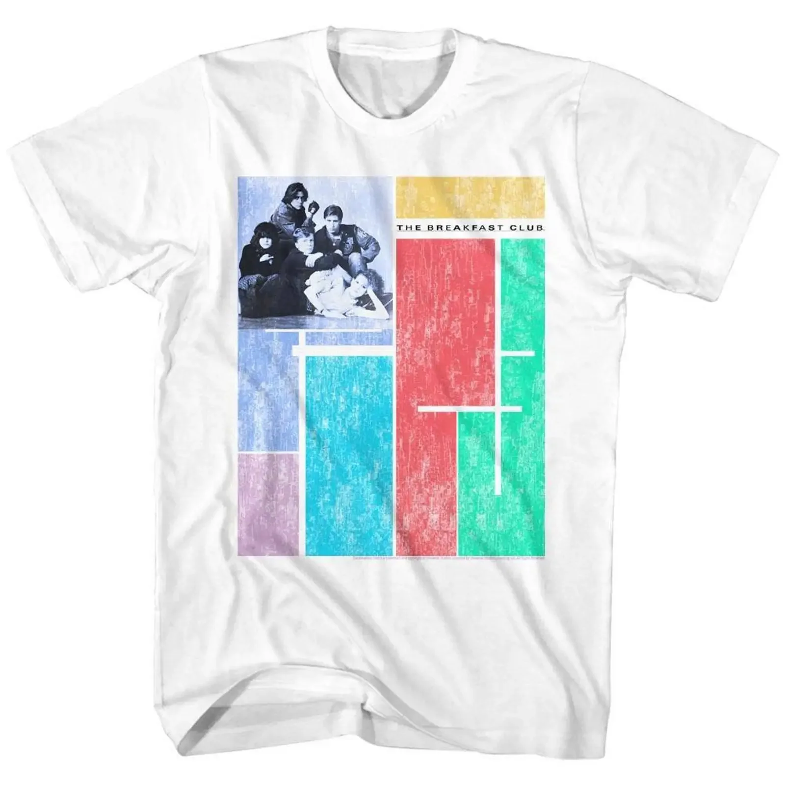 Breakfast Club Four Corner White Adult T Shirt vintage Washed homme Unisex designer clothes Breathable graphic Casual Slightly