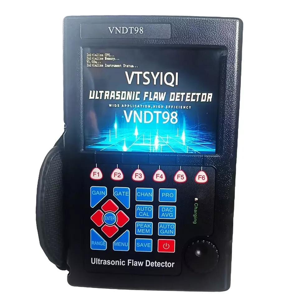 Portable Ultrasonic Flaw Detector Tester with Material Velocity 1000~15000m/s Measuring Range 0 ~10000mmZero (μs) 0.0 ~99.99