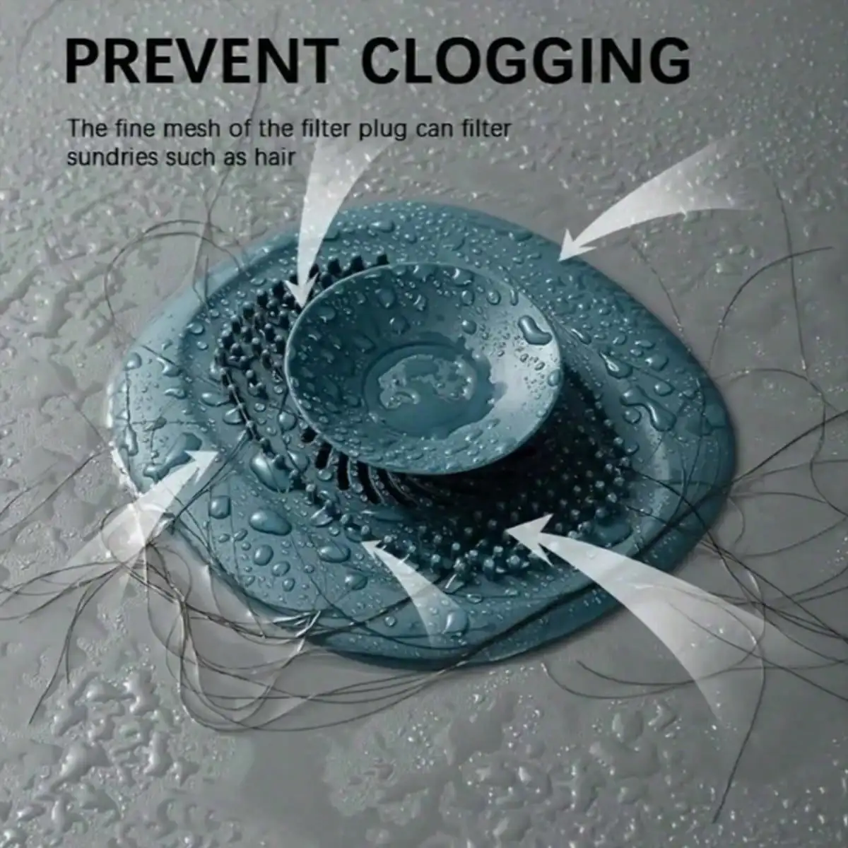 

1pcs Press type floor drain odor proof cover, washbasin sink filter, anti hair clogging device