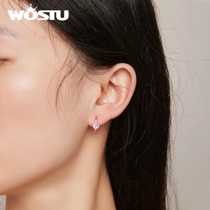 WOSTU 925 Sterling Silver Turtle Ear Clips Winter Ice Flower Starfish Flower Ear Buckle z niebieską emalią Drobna biżuteria — zdjęcie 4