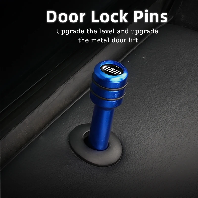 2/4Pcs Car Aluminum Alloy Door Lock Pins Security Tools Accessories For Lincoln MKZ MKX Aviator Navigator Continental Corsair