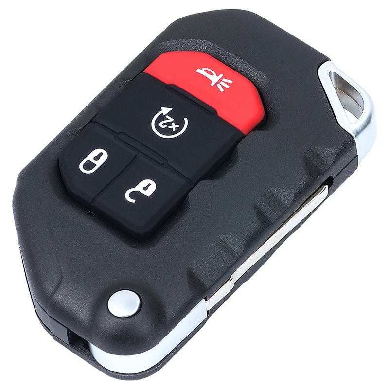 KEYECU 433MHz PCF7939M 4A FCC ID: OHT1130261 68416784AA  Keyless Go Smart Remote Key Fob Jeep Wrangler JL Gladiator 2018-2022