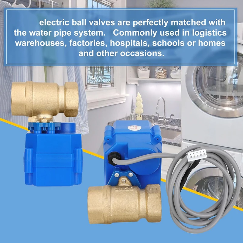 스마트 전동 차단 밸브, 황동 DN15 DN20 DN25 BSP NPT, 누수 경보 WLD-808 WLD-805 WLD-806 WLD-807 WLD-809