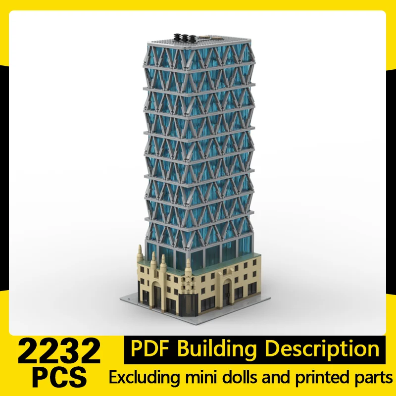 City Street View Model MOC Building Bricks High-Rise Building Modular Technology Gifts Holiday Assemble Toys Suit Display