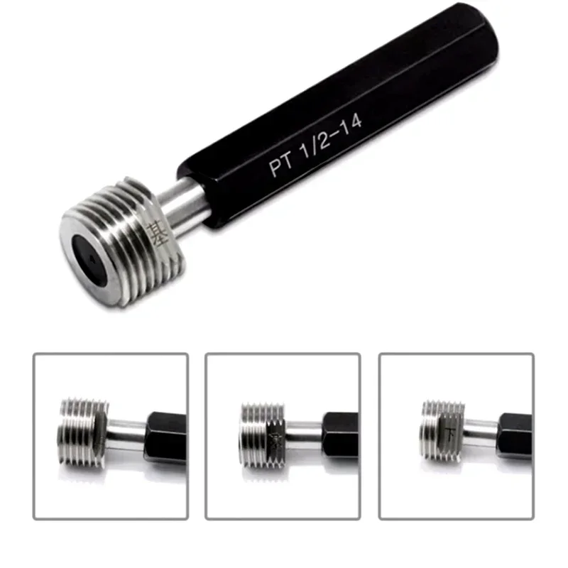 Pt-padrão Japonês Taper Tubo Thread Gage Thread Plug Gauge Screw Gauge Finepitch Ferramenta de Teste Medidores Fixos pt pt 4