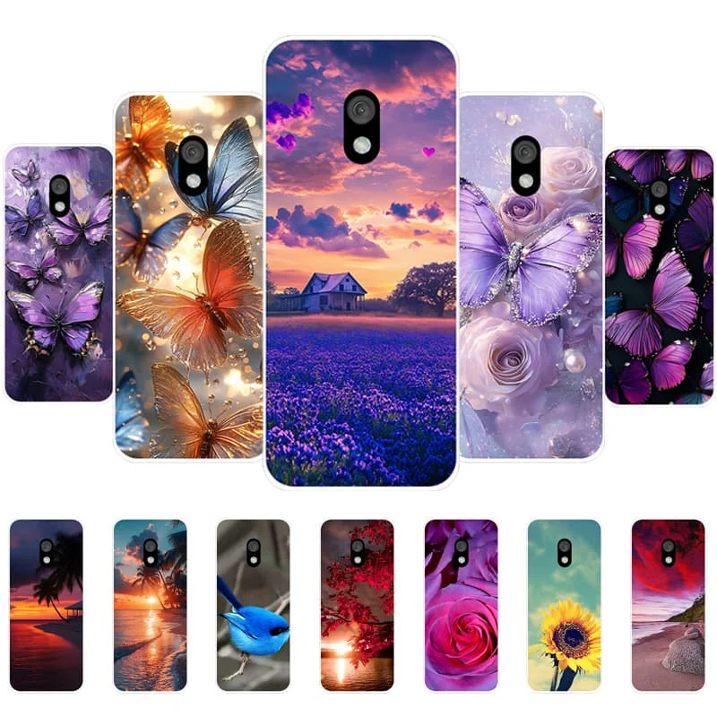 Para Nokia 235 4G 3210 2024 Funda de teléfono mariposa Funda trasera de silicona para Nokia 215 220 105 106 4G 2024 2021 Funda Coque parachoques