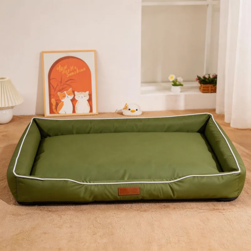 Cat bed for all seasons, Oxford cloth cat bed mat, summer sleeping pad for Samoyed, Poodle, Bichon, small, medium