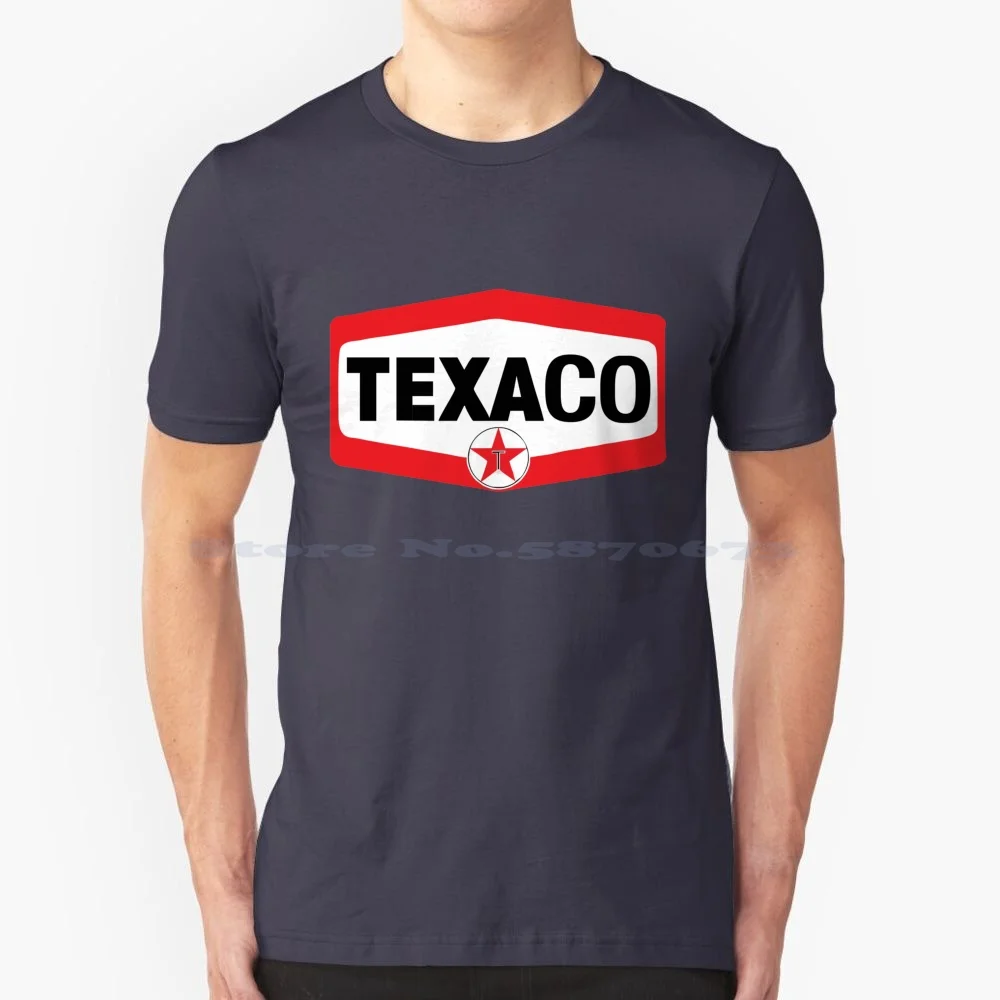 Texaco Racing T Shirt 100% Cotton Tee Texaco Racing Americana Gas Station Sign Old Antique Motor Texaco Inc Corporation Texaco